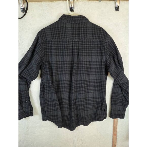 Orvis Men's Plaid Collared Long Sleeve Flannel Button Up Shirt Gray Size Large - Picture 6 of 7